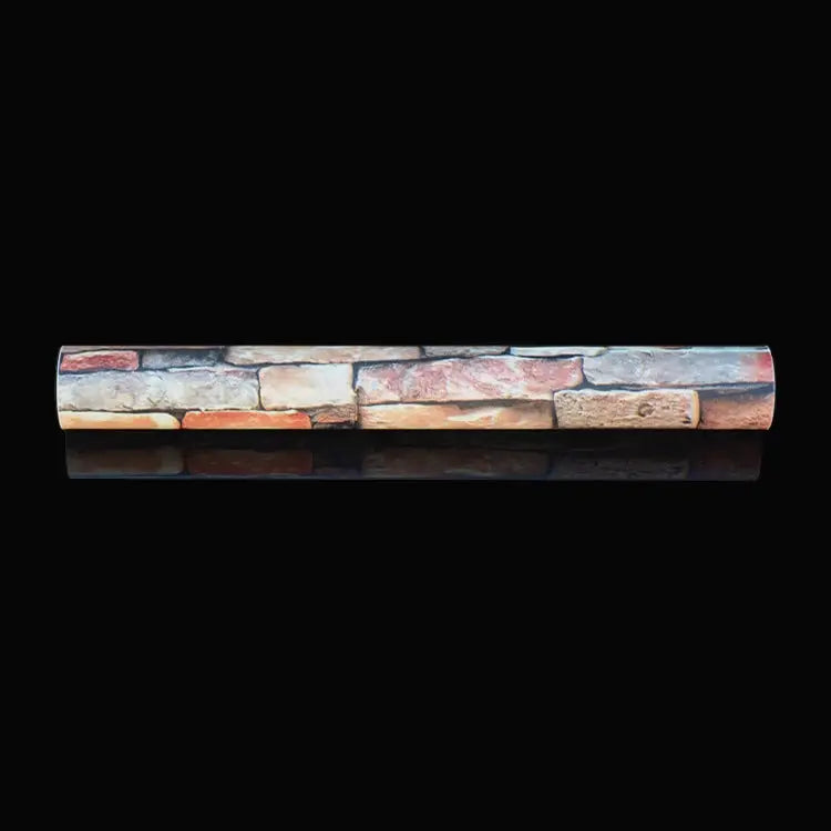 Creative 3D Color Stone Brick Decoration Wallpaper Stickers Bedroom Living Room Wall Waterproof Wallpaper Roll Size: 45
