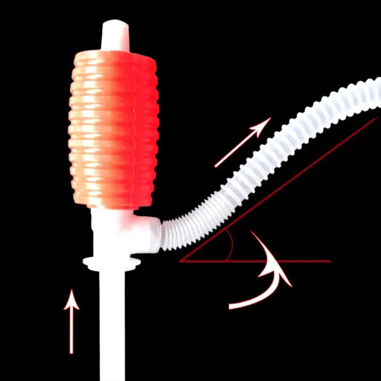 Creative Hand Manual Gas Oil Water Liquid Transfer Pump Siphon Hose for Car Motorcyle Truck Car Liquid Pump Red - Red