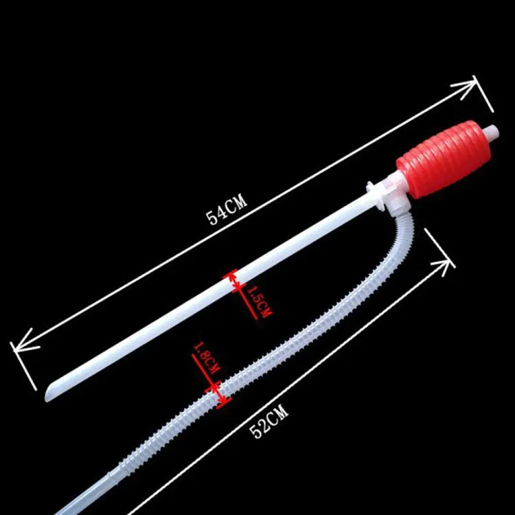 Creative Hand Manual Gas Oil Water Liquid Transfer Pump Siphon Hose for Car Motorcyle Truck Car Liquid Pump Red - Red