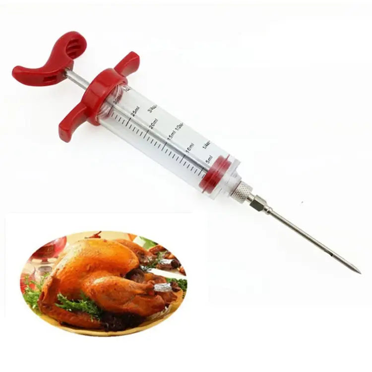 Creative Kitchen Tools Condiment Syringe Turkey Needle Barbecue Sauce Syringes Cooking Tools Plastic Marinade Injector