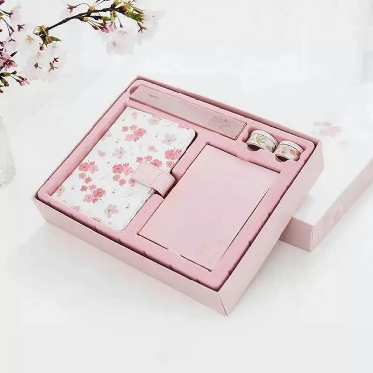 Creative Notebook See Also The Sakura PU Hand Book Suit Gift Notebook School Office Supplies Random Color Delivery PU