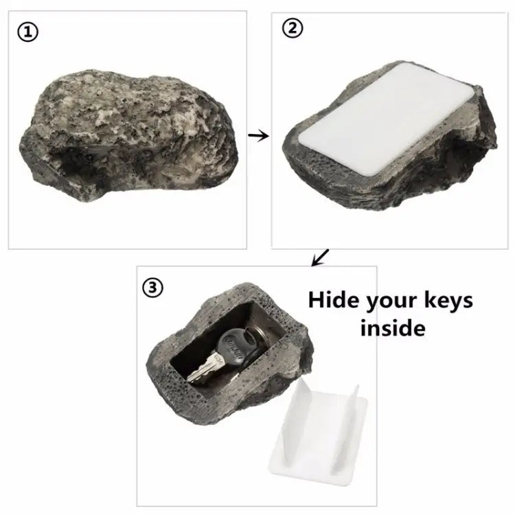 Creative Stone Insurance Key Storage Box Home Key Anti-lost Hidden Collection Key Stone Insurance Key Storage Box