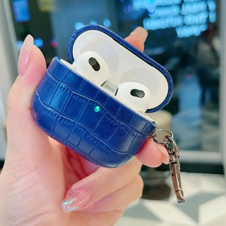 Crocodile Texture Earphone Protective Case For AirPods 4 For AirPods Pro 2 For AirPods 3 - Apple Accessories