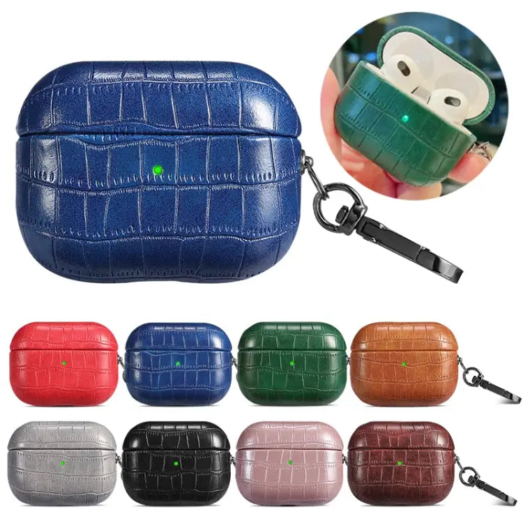 Crocodile Texture Earphone Protective Case For AirPods Pro - Apple Accessories