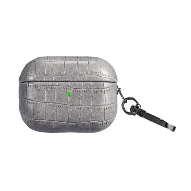 Crocodile Texture Earphone Protective Case For AirPods Pro - For AirPods Pro / Grey - Apple Accessories