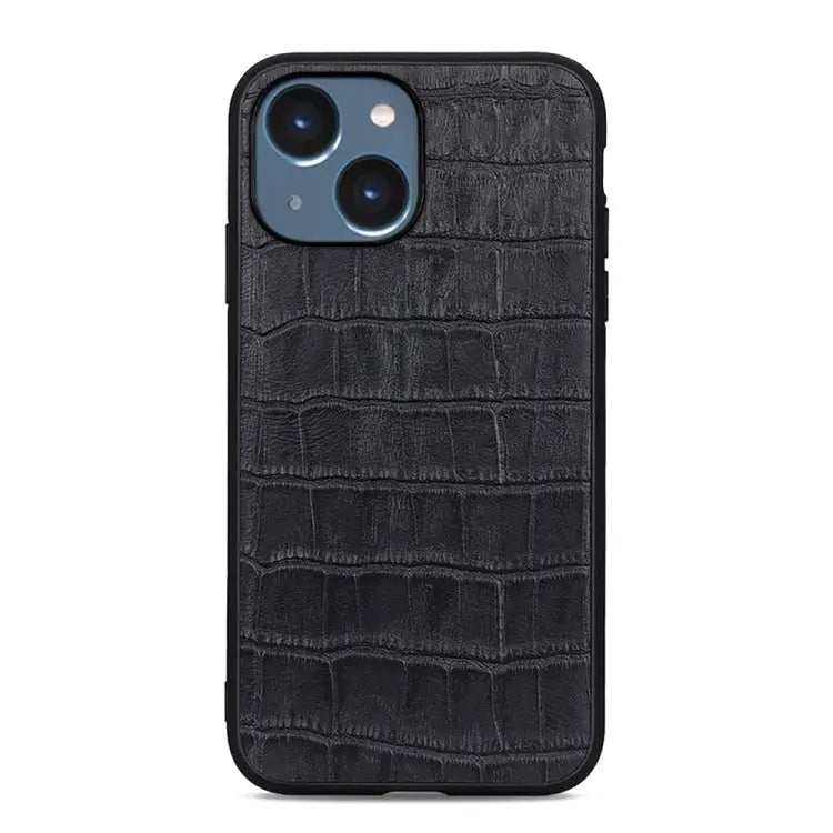 Crocodile Texture Genuine Leather Phone Case For iPhone 14 For iPhone 14 Plus For iPhone 14 Pro For iPhone 14 Pro Max