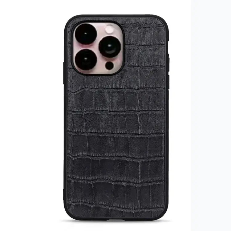 Crocodile Texture Genuine Leather Phone Case For iPhone 14 For iPhone 14 Plus For iPhone 14 Pro For iPhone 14 Pro Max