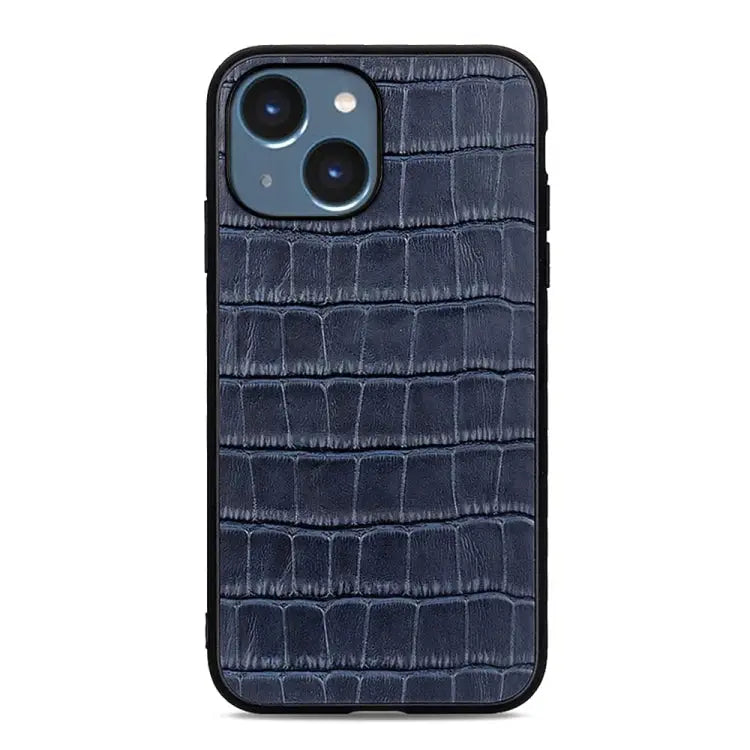 Crocodile Texture Genuine Leather Phone Case For iPhone 14 For iPhone 14 Plus For iPhone 14 Pro For iPhone 14 Pro Max