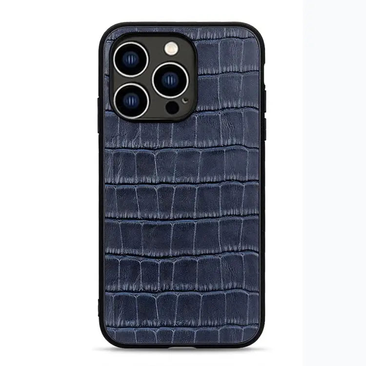Crocodile Texture Genuine Leather Phone Case For iPhone 14 For iPhone 14 Plus For iPhone 14 Pro For iPhone 14 Pro Max