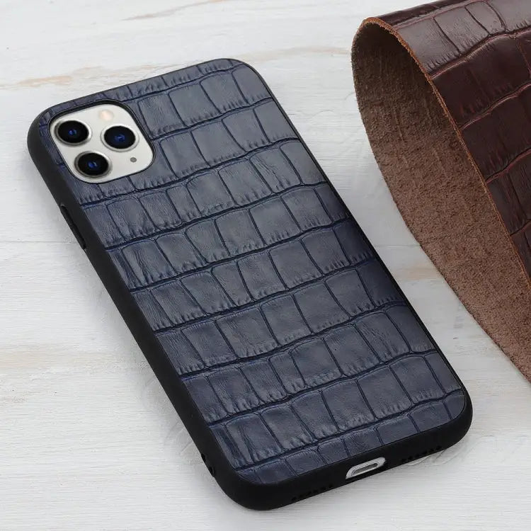 Crocodile Texture Genuine Leather Protective Case For iPhone 11 For iPhone 11 Pro For iPhone 11 Pro Max For iPhone 12