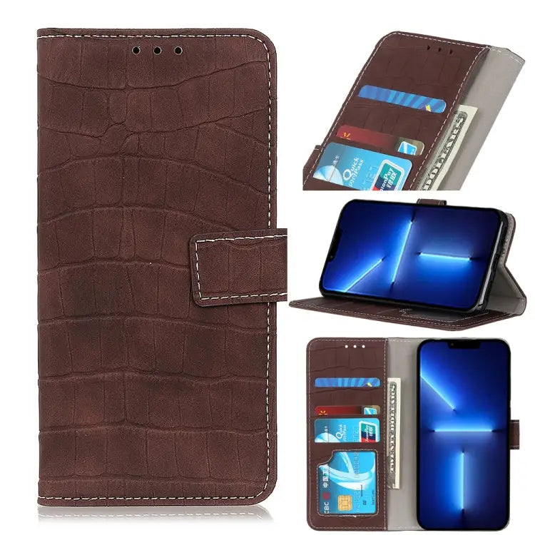 Crocodile Texture Horizontal Flip Leather Case with Holder & Card Slots & Wallet For iPhone 13 mini For iPhone 13