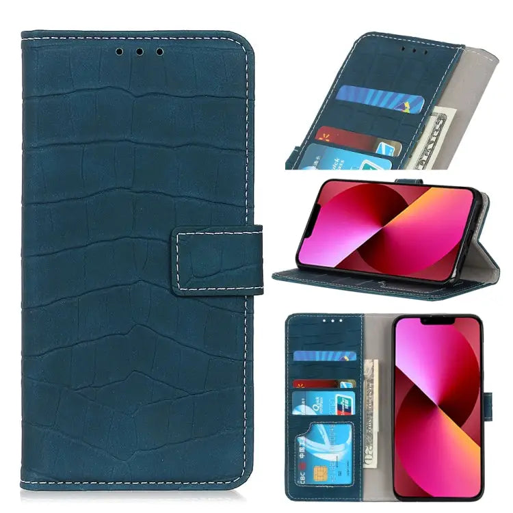 Crocodile Texture Horizontal Flip Leather Case with Holder & Card Slots & Wallet For iPhone 13 mini For iPhone 13