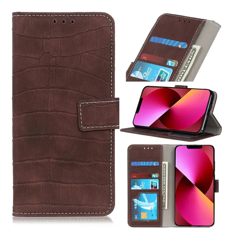 Crocodile Texture Horizontal Flip Leather Case with Holder & Card Slots & Wallet For iPhone 13 mini For iPhone 13
