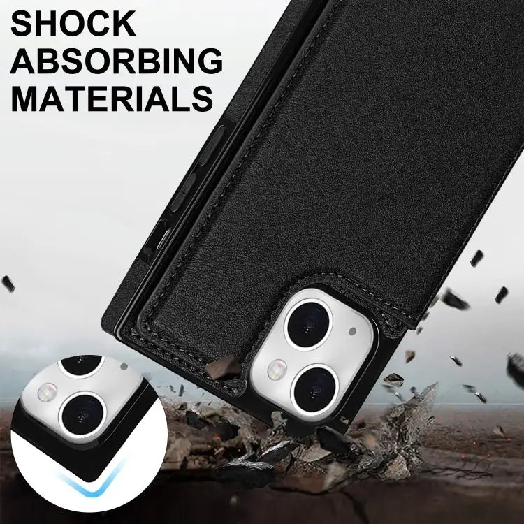 Cross-body Square Dual-Buckle Card Flip Wallet Phone Case For iPhone 14 For iPhone 14 Plus For iPhone 14 Pro For iPhone