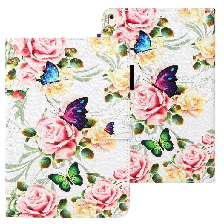 Cross Texture Painted Horizontal Leather Case with Sleep / Wake-up Function & Card Slot & Holder & Wallet For iPad 10.2