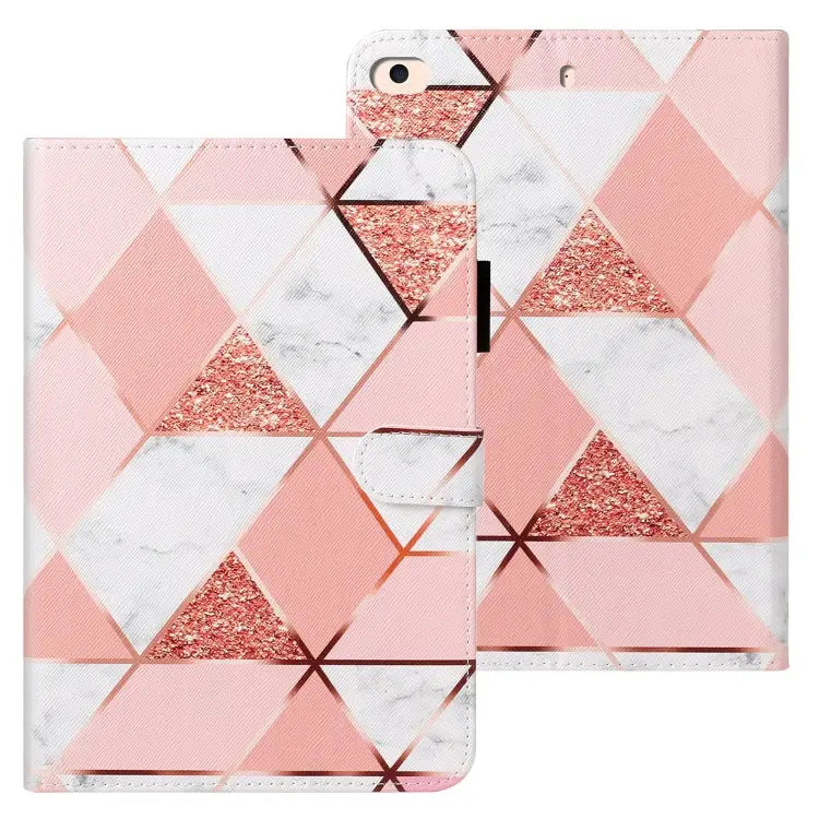 Cross Texture Painted Horizontal Leather Case with Sleep / Wake-up Function & Card Slot & Holder & Wallet For iPad 9.7