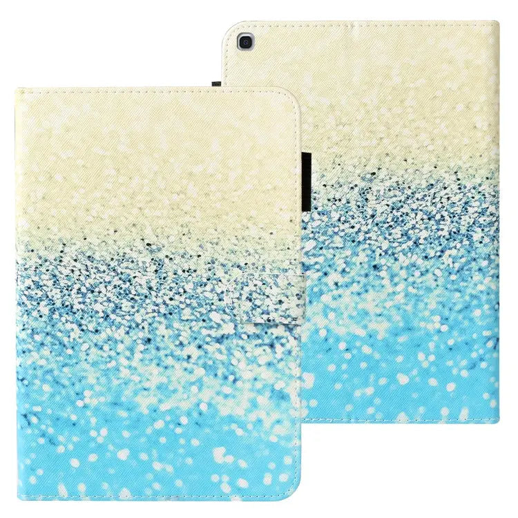 Cross Texture Painted Horizontal Leather Case with Sleep / Wake-up Function & Card Slot & Holder & Wallet For iPad 9.7