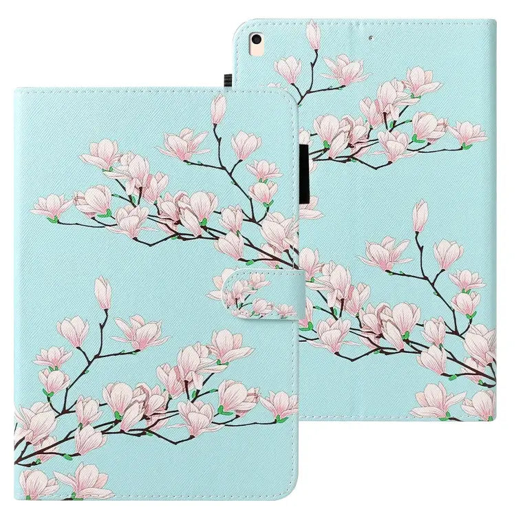 Cross Texture Painted Horizontal Leather Case with Sleep / Wake-up Function & Card Slot & Holder & Wallet For iPad 10.2