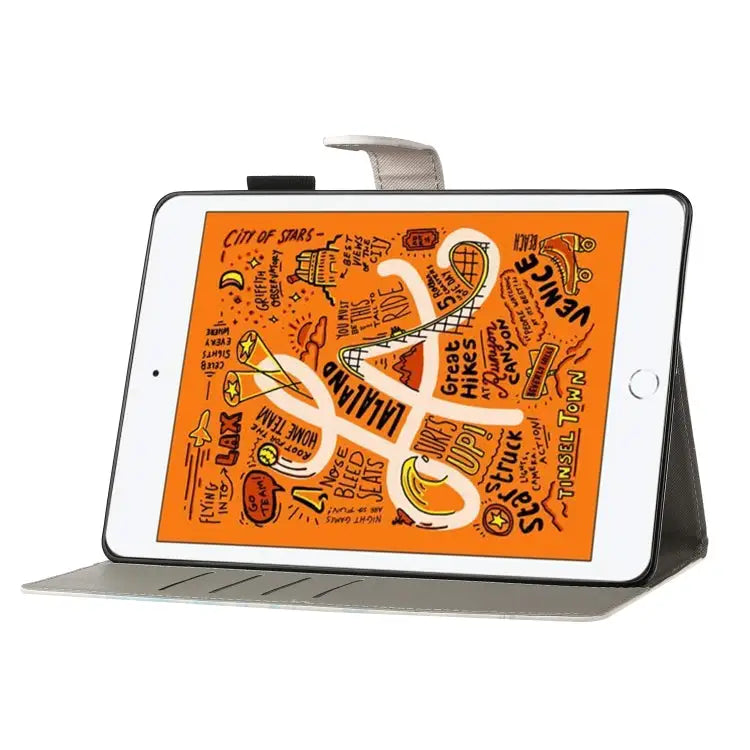Cross Texture Painted Horizontal Leather Case with Sleep / Wake-up Function & Card Slot & Holder & Wallet For iPad 9.7