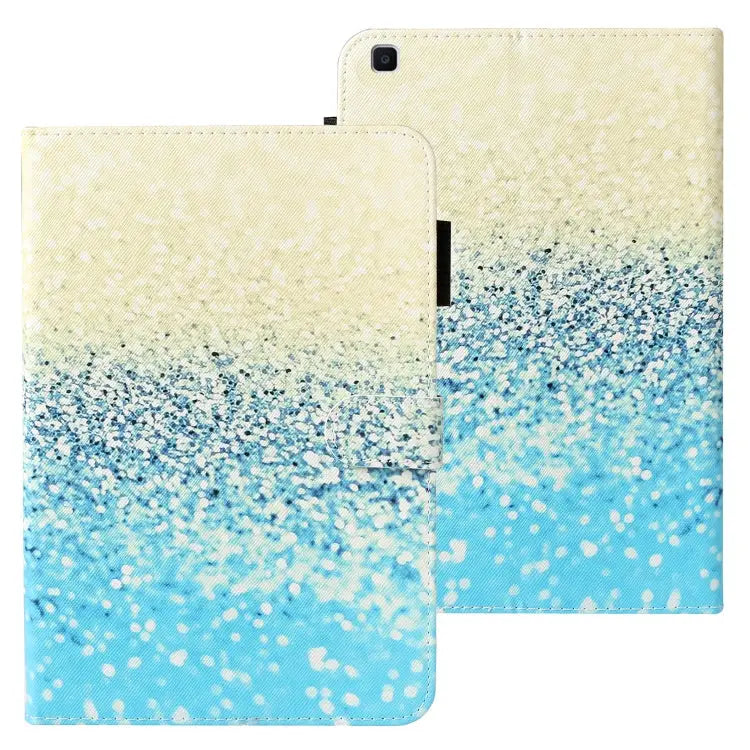 Cross Texture Painted Horizontal Leather Case with Sleep / Wake-up Function & Card Slot & Holder & Wallet For iPad 9.7
