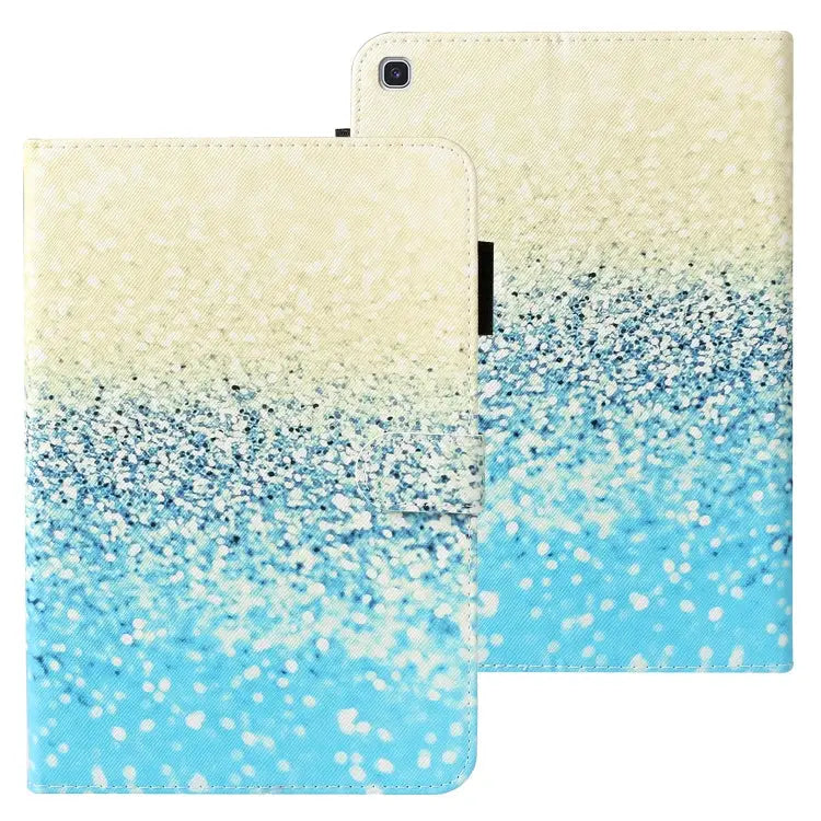 Cross Texture Painted Horizontal Leather Case with Sleep / Wake-up Function & Card Slot & Holder & Wallet For iPad 9.7