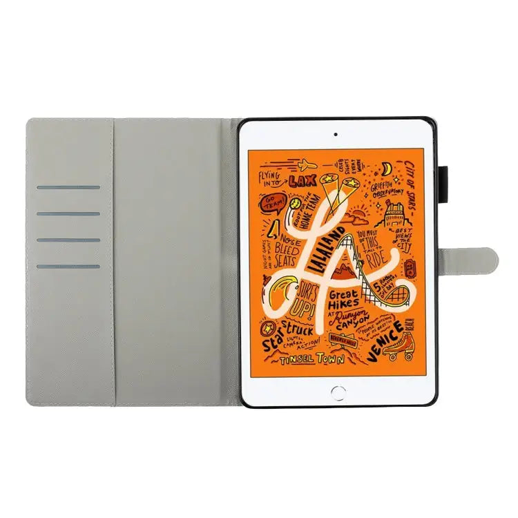 Cross Texture Painted Horizontal Leather Case with Sleep / Wake-up Function & Card Slot & Holder & Wallet For iPad 9.7