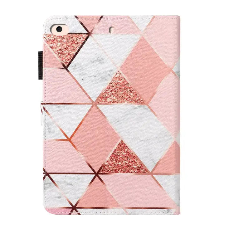 Cross Texture Painted Horizontal Leather Case with Sleep / Wake-up Function & Card Slot & Holder & Wallet For iPad 9.7