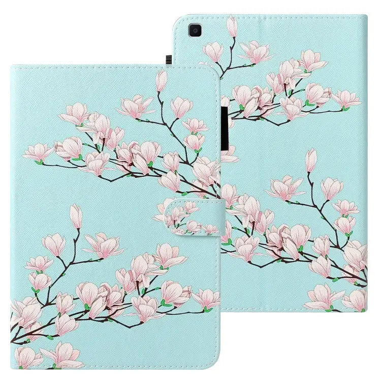 Cross Texture Painted Horizontal Leather Case with Sleep / Wake-up Function & Card Slot & Holder & Wallet For iPad 9.7
