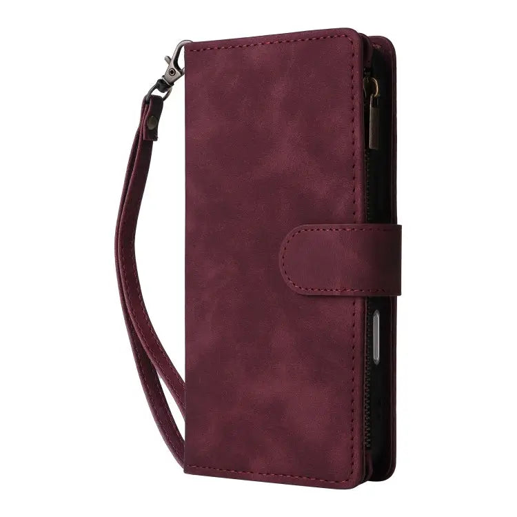 Crossbody Multi-card Slot Wallet Zipper Leather Phone Case For iPhone 16 Pro Max For iPhone 16 Pro For iPhone 16 Plus