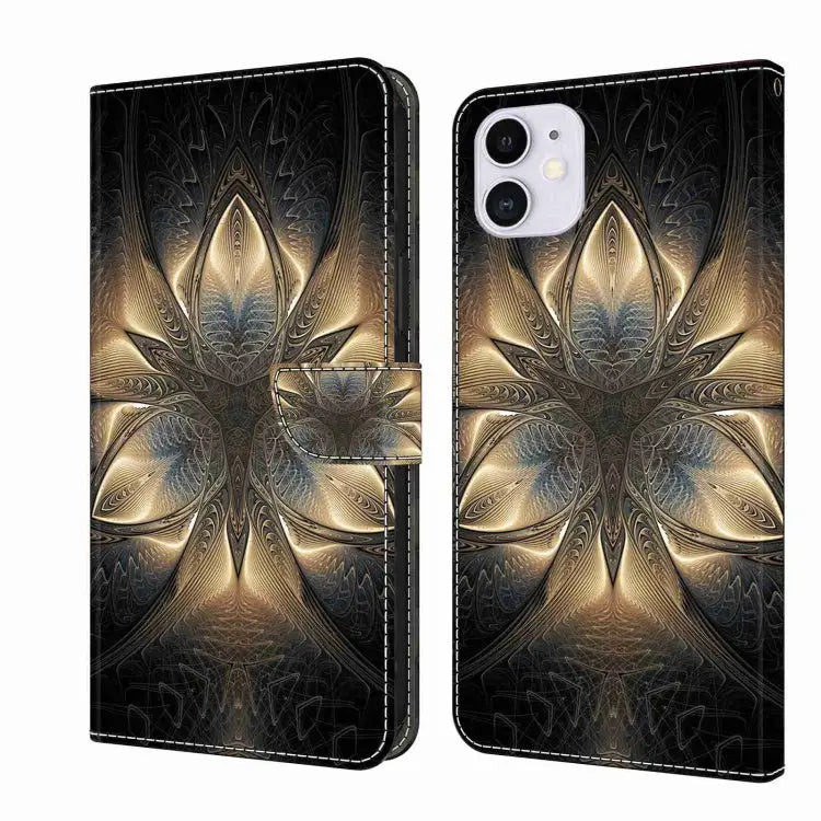 Crystal 3D Shockproof Protective Leather Phone Case For iPhone 11 - For iPhone 11 / Luminous Building