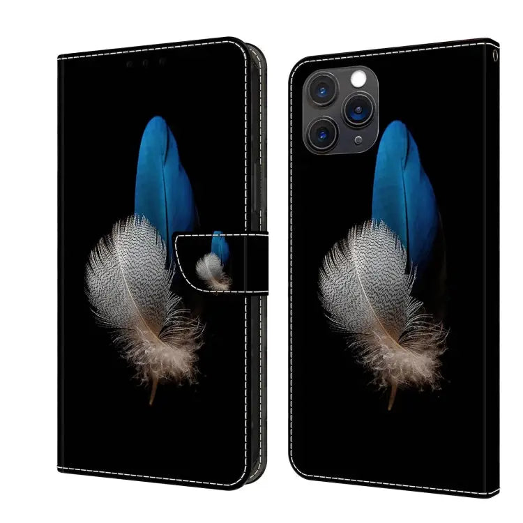 Crystal 3D Shockproof Protective Leather Phone Case For iPhone 11 Pro Max - For iPhone 11 Pro Max / Two Branches