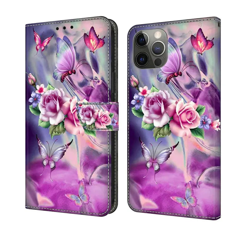 Crystal 3D Shockproof Protective Leather Phone Case For iPhone 11 Pro - For iPhone 11 Pro / Butterfly