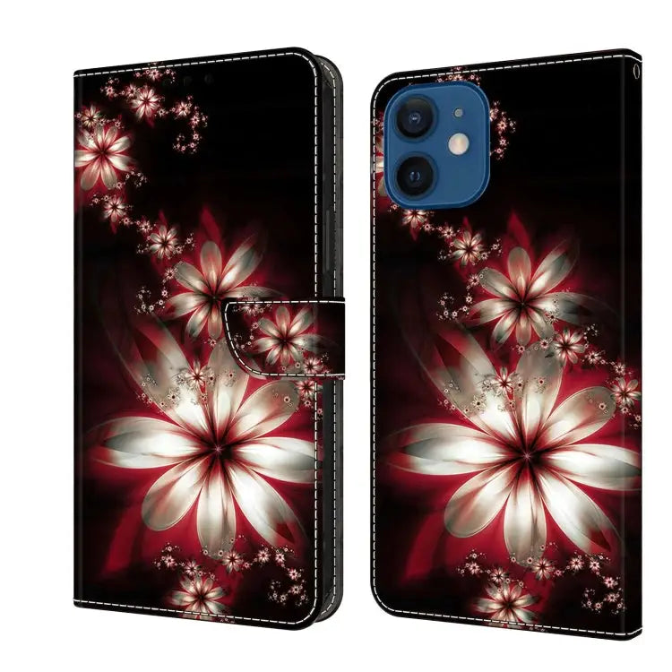 Crystal 3D Shockproof Protective Leather Phone Case For iPhone 12 mini / 13 mini - For iPhone 12 mini / 13 mini