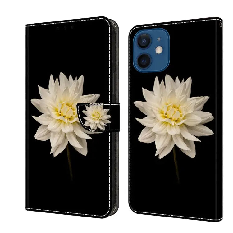 Crystal 3D Shockproof Protective Leather Phone Case For iPhone 12 mini / 13 mini - For iPhone 12 mini / 13 mini / White