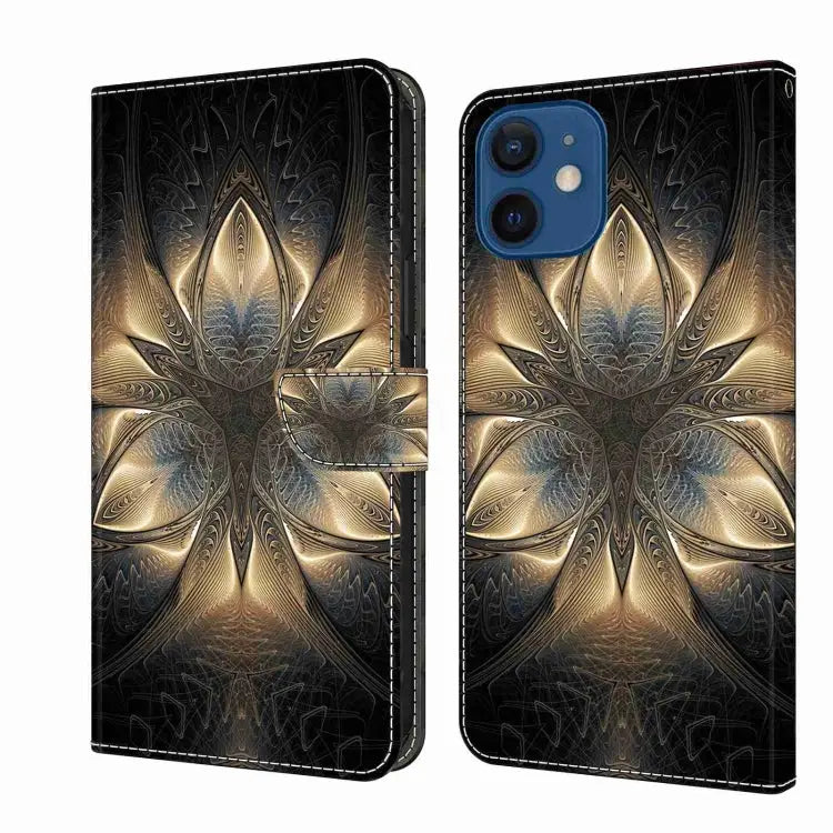 Crystal 3D Shockproof Protective Leather Phone Case For iPhone 12 mini / 13 mini - For iPhone 12 mini / 13 mini