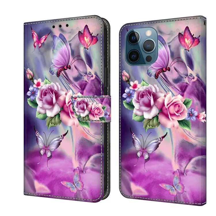 Crystal 3D Shockproof Protective Leather Phone Case For iPhone 12 Pro Max / 13 Pro Max - For iPhone 12 Pro Max / 13 Pro
