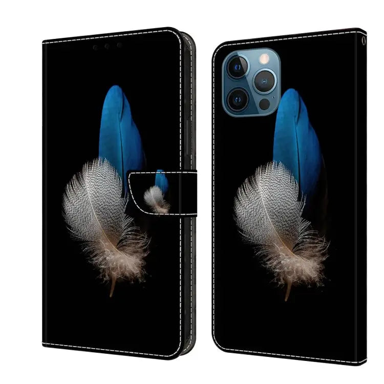 Crystal 3D Shockproof Protective Leather Phone Case For iPhone 12 Pro Max / 13 Pro Max - For iPhone 12 Pro Max / 13 Pro