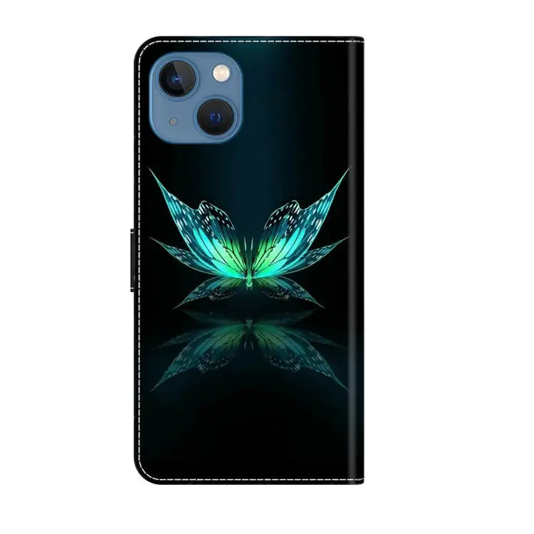 Crystal 3D Shockproof Protective Leather Phone Case For iPhone 13 / 14
