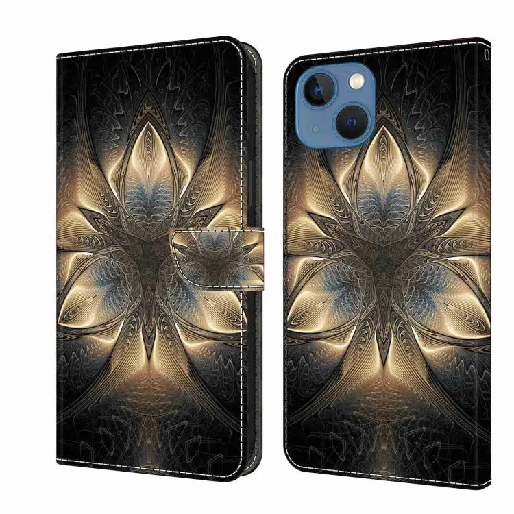 Crystal 3D Shockproof Protective Leather Phone Case For iPhone 13 / 14 - For iPhone 13 / 14 / Luminous Building