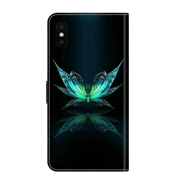 Crystal 3D Shockproof Protective Leather Phone Case For iPhone X / XS