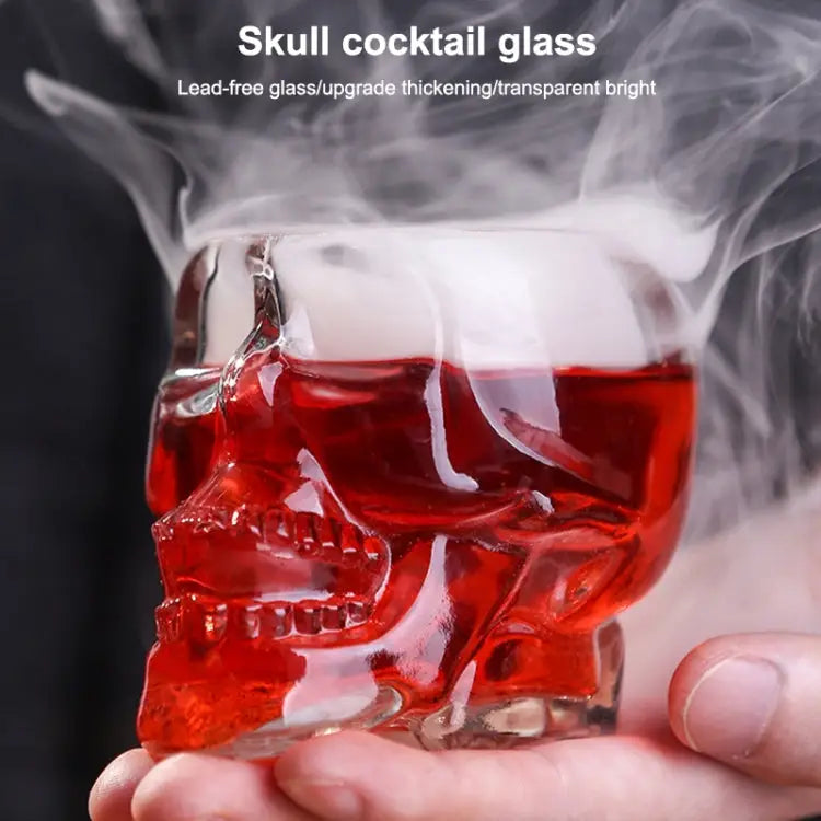Crystal Skull Head Vodka Whiskey Shot Glass Transparent - Transparent