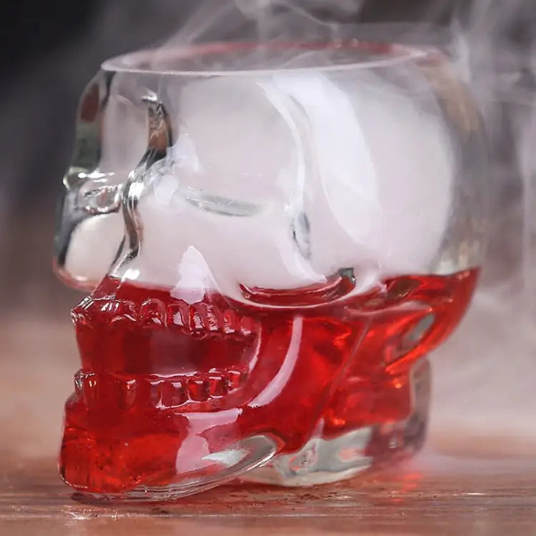 Crystal Skull Head Vodka Whiskey Shot Glass Transparent - Transparent