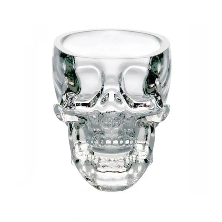 Crystal Skull Head Vodka Whiskey Shot Glass Transparent - Transparent