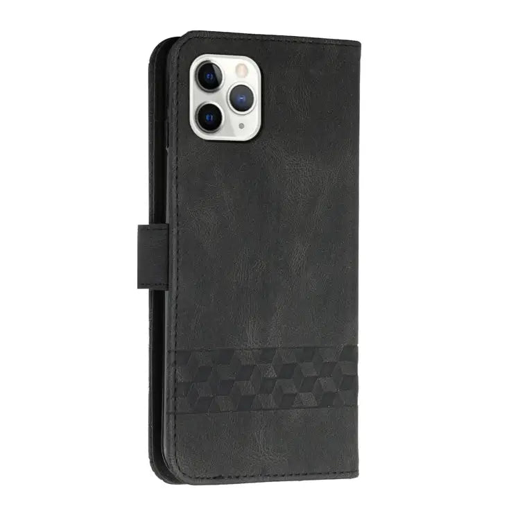 Cubic Skin Feel Flip Leather Phone Case For iPhone 11 Pro For iPhone 11 Pro Max For iPhone X / XS For iPhone XR - Apple