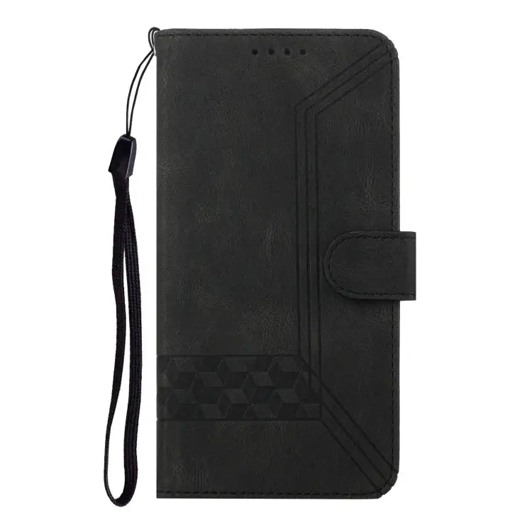Cubic Skin Feel Flip Leather Phone Case For iPhone 13 mini For iPhone 13 For iPhone 13 Pro For iPhone 13 Pro Max