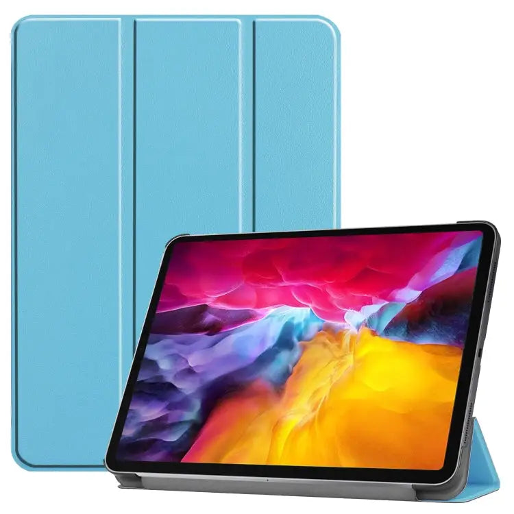 Custer Texture Horizontal Flip PU Leather Case with Three-folding Holder & Sleep / Wake-up Function For iPad Pro 11