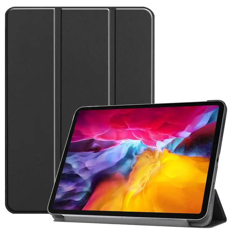 Custer Texture Horizontal Flip PU Leather Case with Three-folding Holder & Sleep / Wake-up Function For iPad Pro 11