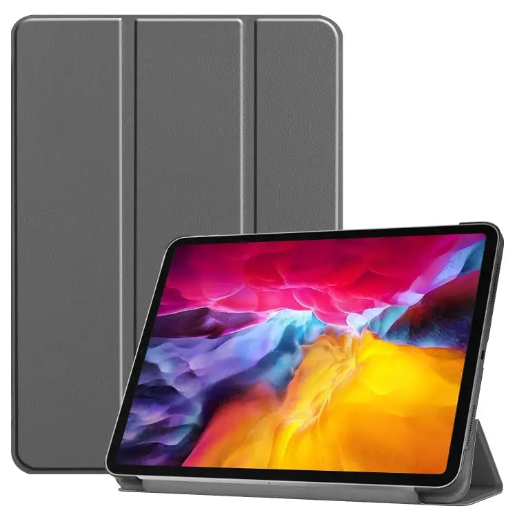 Custer Texture Horizontal Flip PU Leather Case with Three-folding Holder & Sleep / Wake-up Function For iPad Pro 11