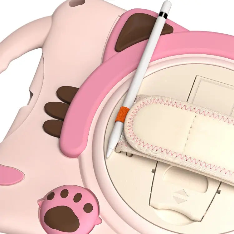 Cute Cat King Kids Shockproof EVA Protective Case with Holder & Shoulder Strap & Handle For iPad mini 5 / 4 / 3 / 2 /1