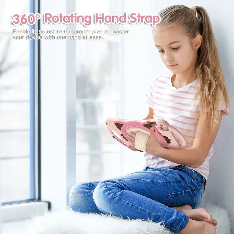 Cute Cat King Kids Shockproof EVA Protective Case with Holder & Shoulder Strap & Handle For iPad mini 5 / 4 / 3 / 2 /1